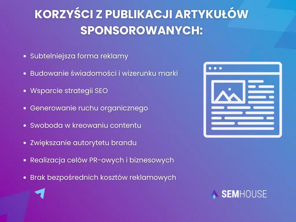 Korzyści z artykułów sponsorowanych