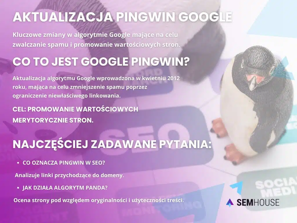 Na czym polega aktualizacja Pingwin Google