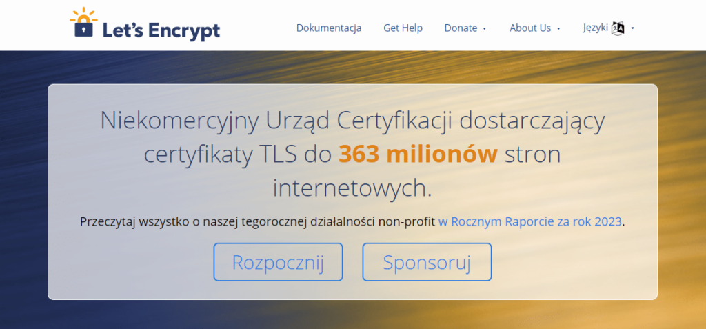 Darmowy SSL Let's Encrypt