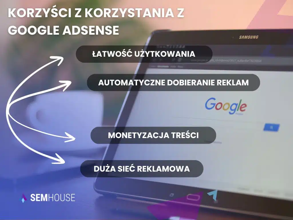 Korzyści wynikające z używania Google Adsense