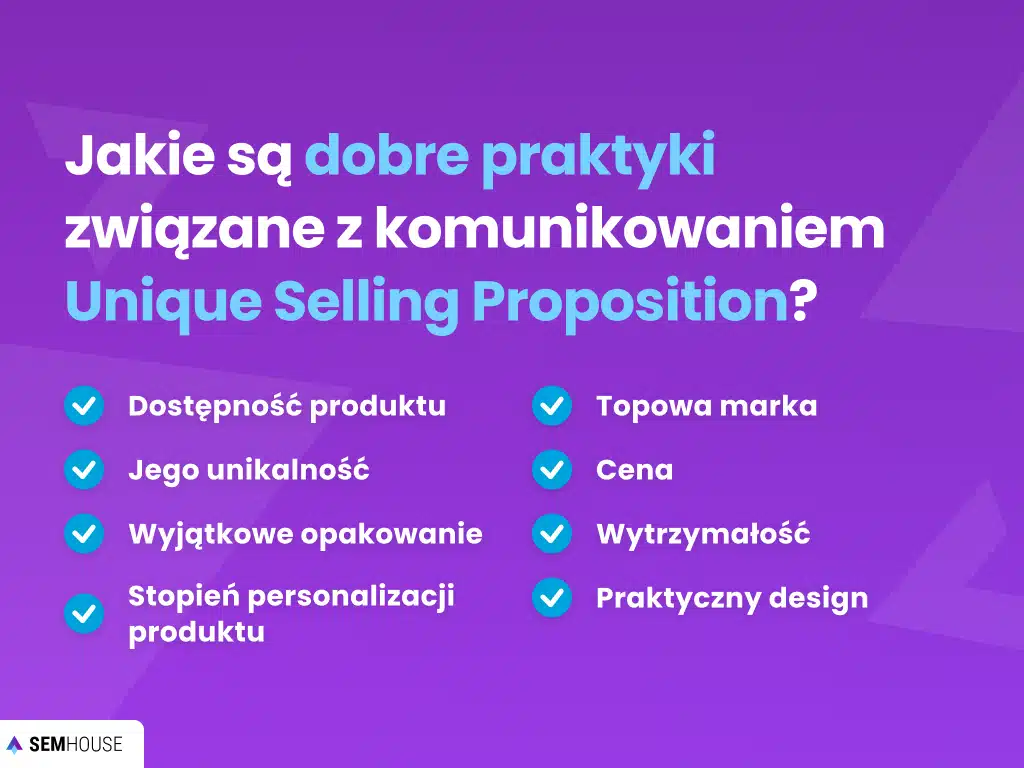 Jakie są dobre praktyki związane z komunikowaniem Unique Selling Proposition?