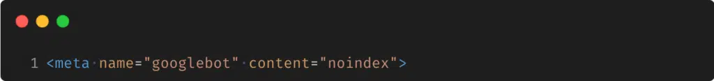 Meta tag noindex dla robotów wyszukiwarki Google (Googlebot)