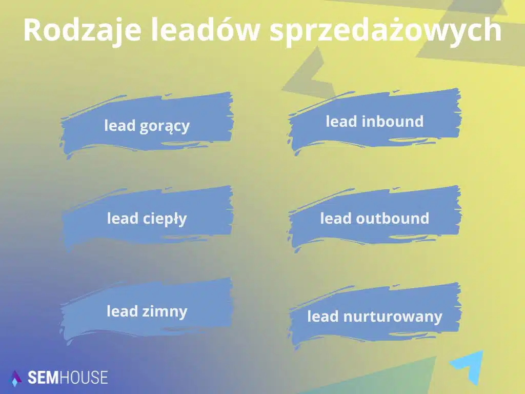 Rodzaje leadów sprzedażowych - diagam