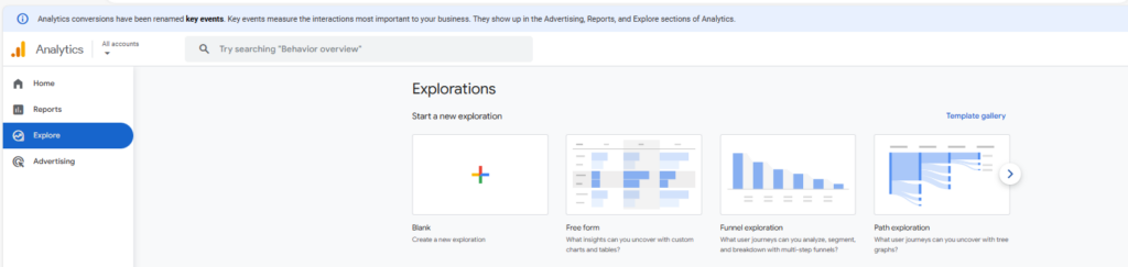 Google Analytics 4 - Eksploracje