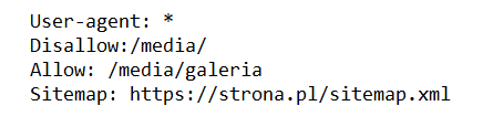 Lokalizacja sitemap w pliku robots.txt