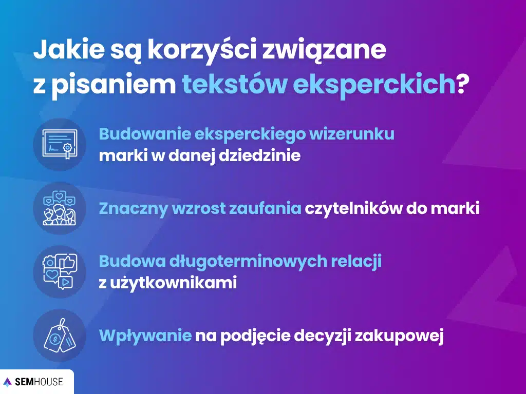 Jakie są korzyści związane z pisaniem tekstów eksperckich?