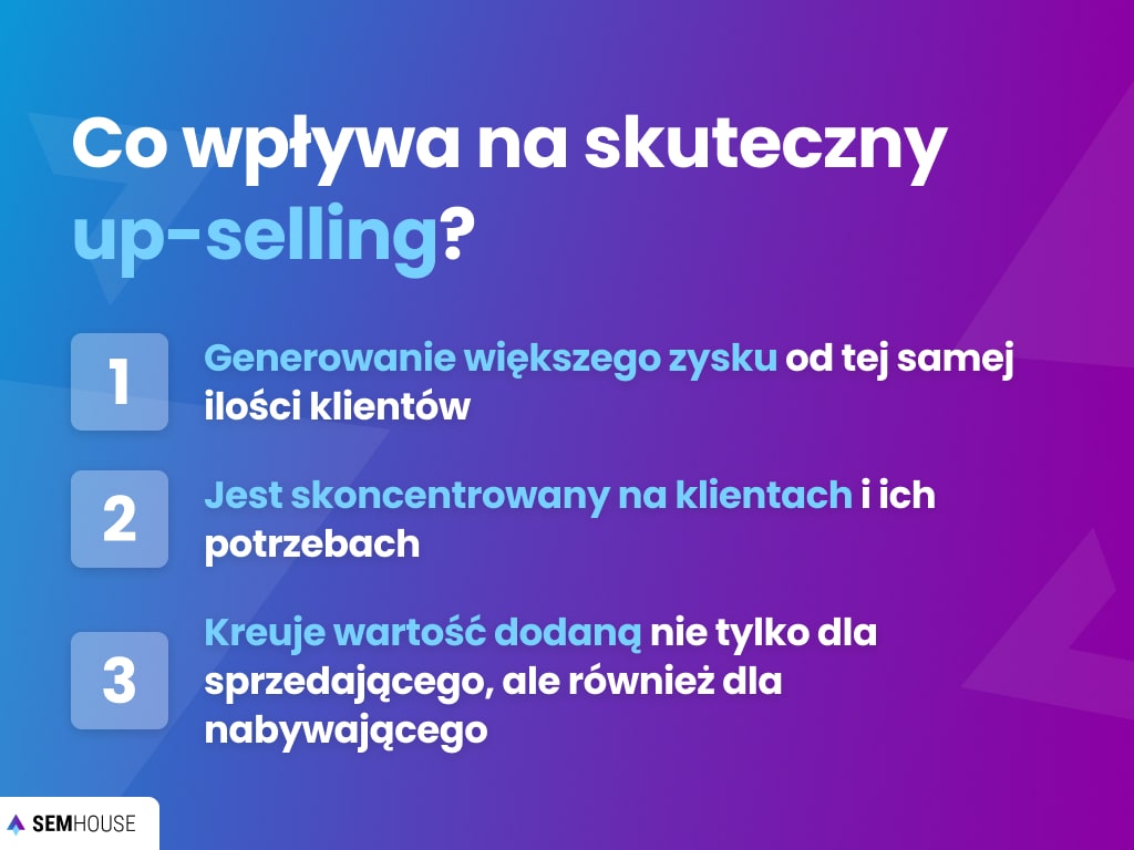 Co wpływa na skuteczny up-selling?
