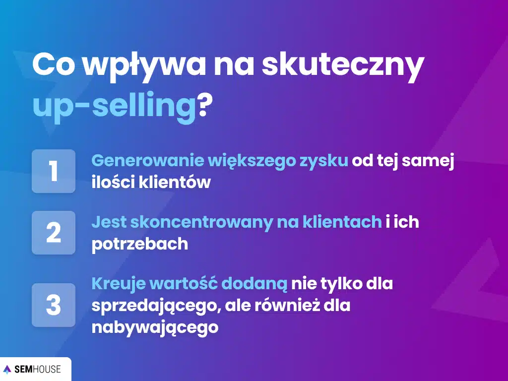 Co wpływa na skuteczny up-selling?