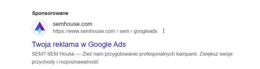 Przykład kampanii reklamowej Google Ads - działania PPC dają natychmiastowe efekty