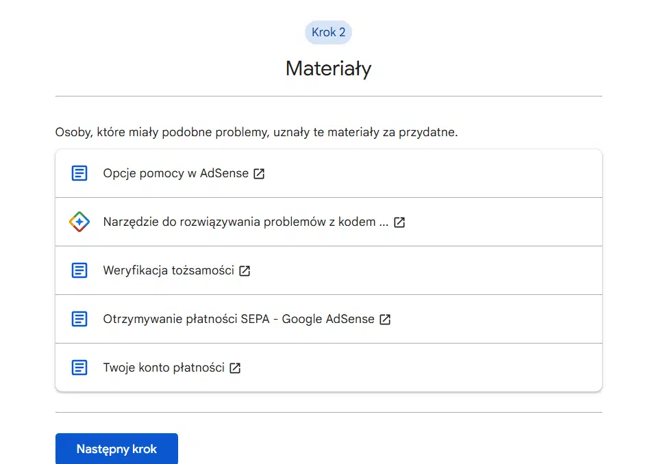 Formularz zgłoszenia do supportu Google Ads - pomocne materiały