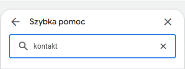 Szybka pomoc w Centrum Pomocy Google