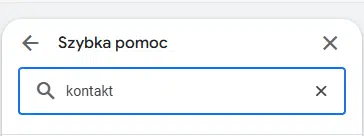 Szybka pomoc w Centrum Pomocy Google