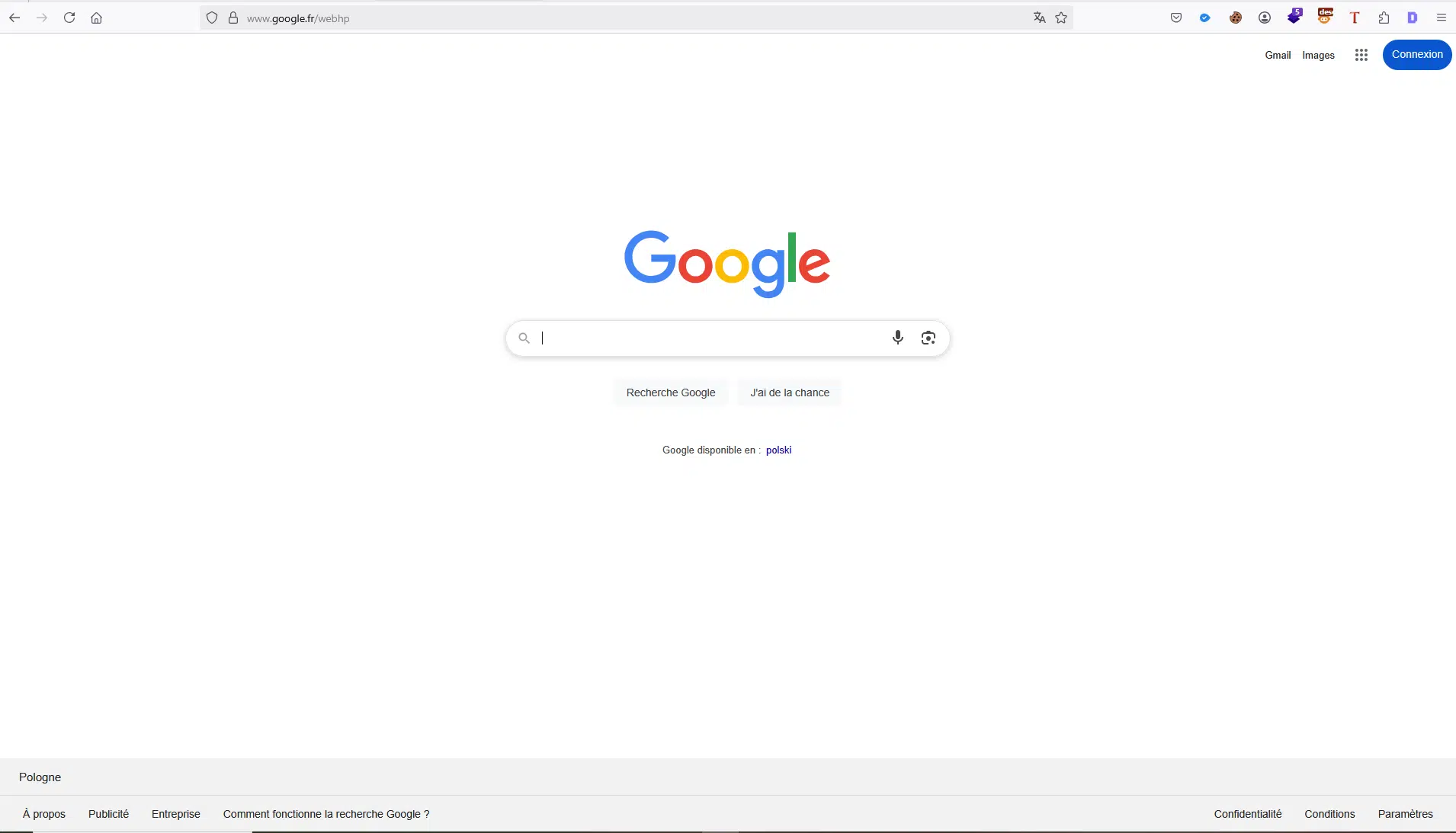 Francuska wersja Google