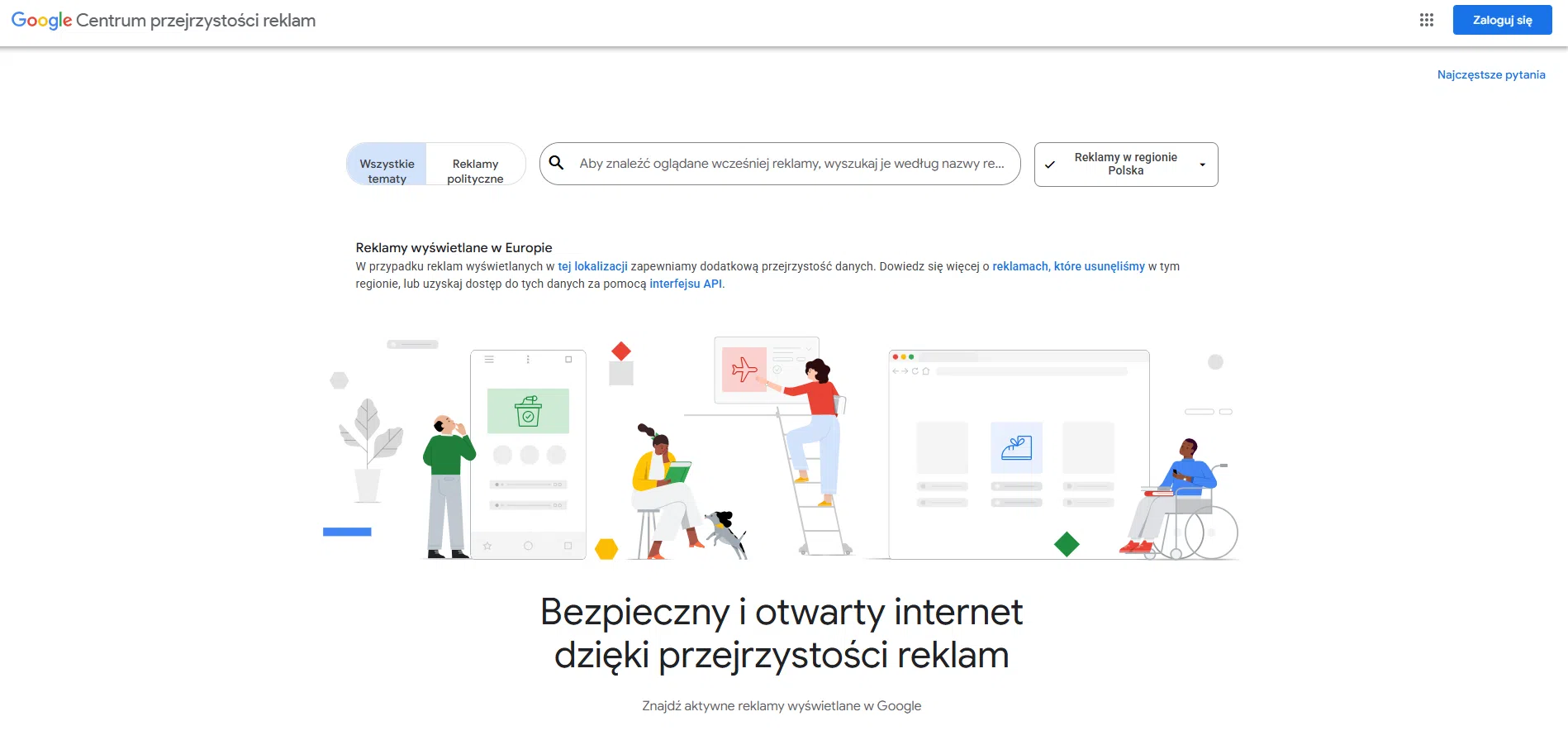 Centrum Przejrzystości Reklam Google (Google Ads Transparency Center)