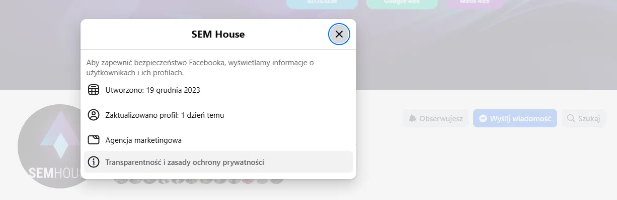 Transparentność i zasady ochrony prywatności na Facebooku